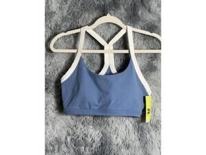 All in motion Blue and White Sports Bra Medium